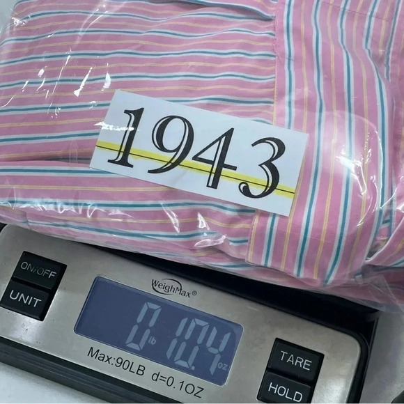 Polo Ralph Lauren Mens Size 17 Classic Fit Long Sleeve Button Down Shirt 1943 - Picture 8 of 8